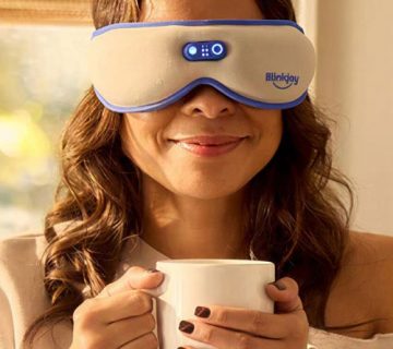 Blinkjoy range of heated eye masks, brush and lid care accessories